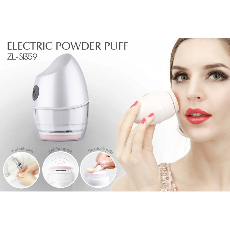 Electric Cosmetic Puff - 2025 New Arrival Biscuit Form Small Size Three Color Make up Tool
