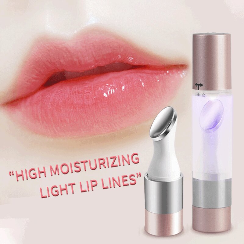 LED Facial Skincare Tool - Vibration Home Use Red Light Therapy Wand Cool Massage Device