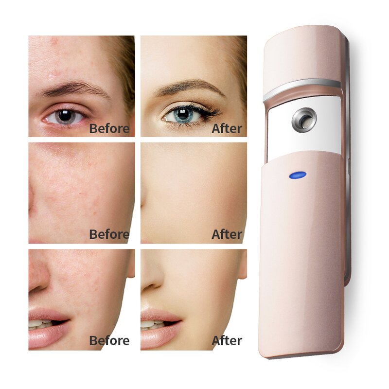 Tanning Nano Mist Sprayer - New Beauty Portable Handheld Face Steamer Facial Mist Tool