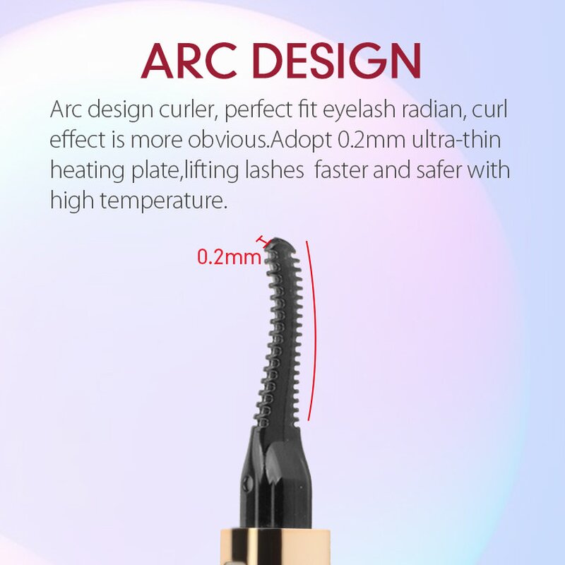 USB Eyelash Curler - Zlime Private Label Portable Electronic Mini Lash Lift Curler Tool