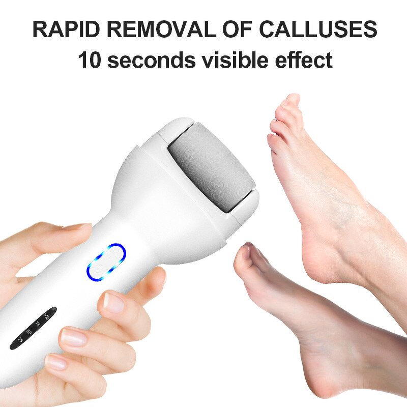 Rechargeable Foot Callus Remover - Electric Dead Hard Skin Trimmer Foot Care Removal Tool