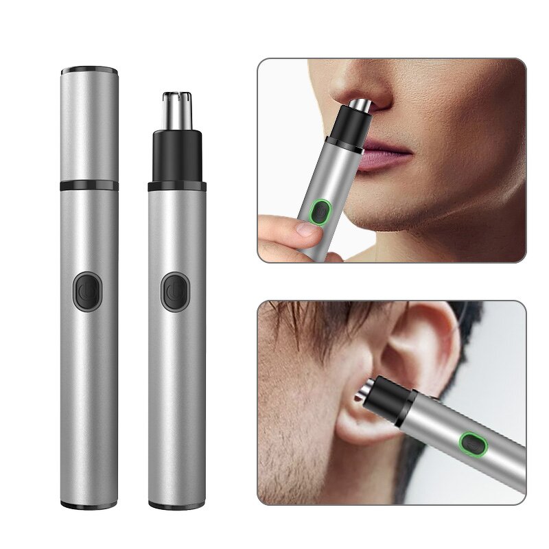 2 In1 Eyebrow Trimmer Pen - Body Bikini Painless Ear Nose Hair Remover Women Epilator