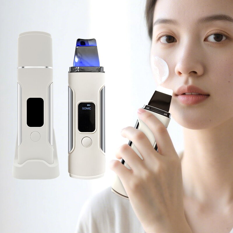 Ultrasonic Ion Skin Spatula - 2025 Portable Peeling Blackhead Cleaner Pore Dirt Removal