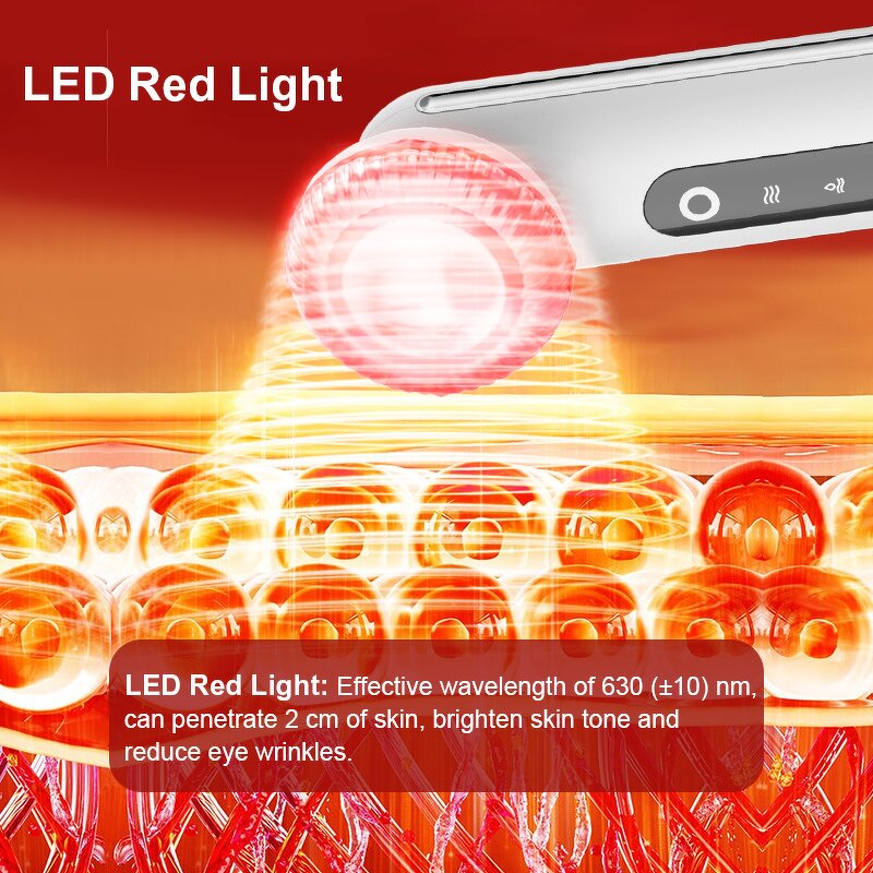 Portable Red Light Eye Device - Wrinkles Reduction Facial Skin Lift Home Use Care Tool