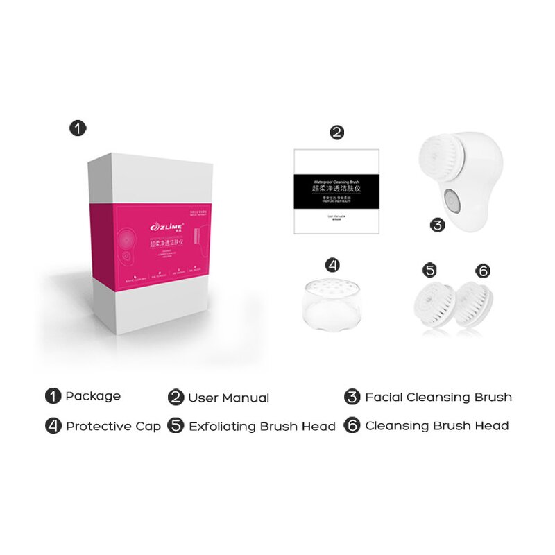 Silicon Face Cleaning Brush - ZLIME 2023 Best-selling Deep Cleaning Waterproof Personal Care