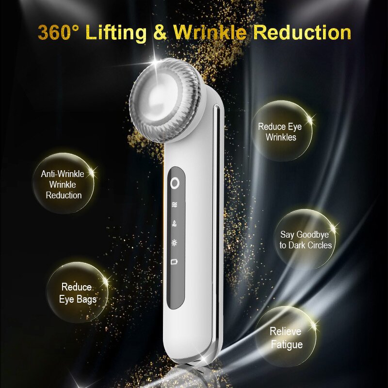 Anti-Aging Eye Massager - High Frequency Red Light Heating Ion Import Wrinkles Removal