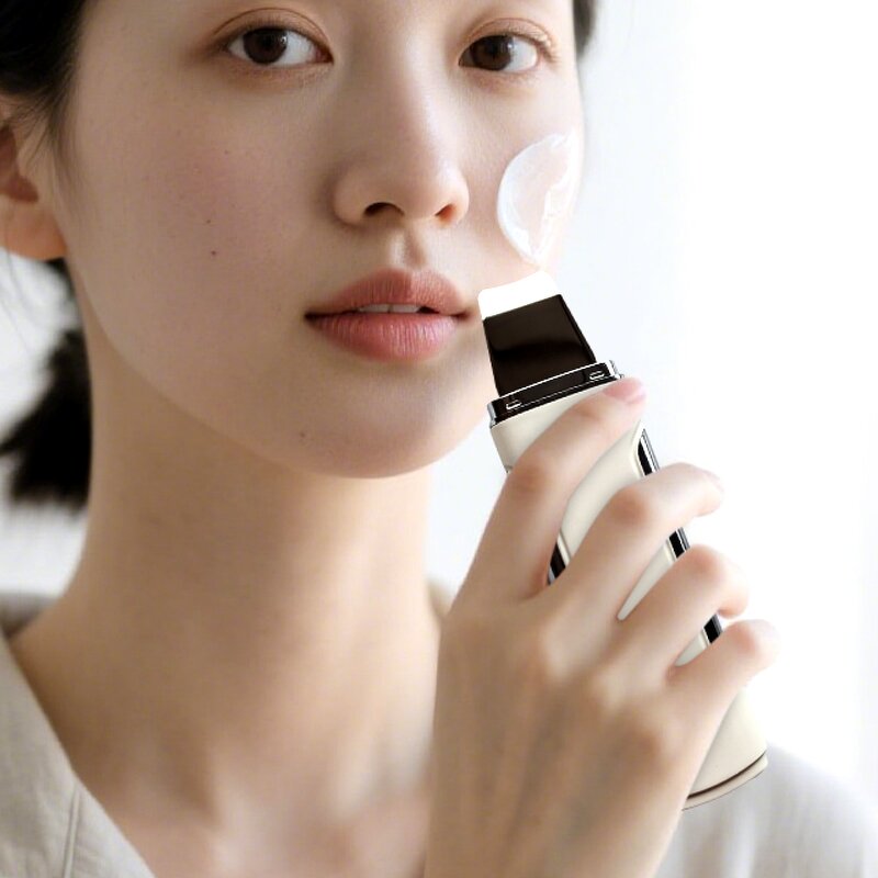 Ultrasonic Ion Skin Spatula - 2025 Portable Peeling Blackhead Cleaner Pore Dirt Removal