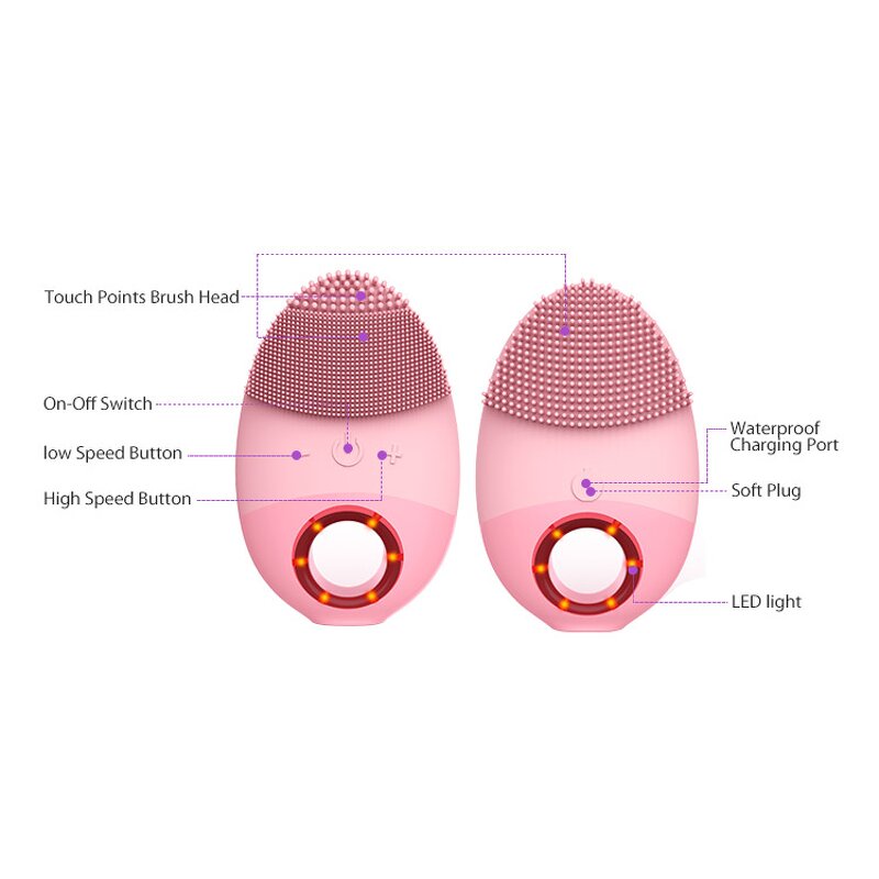 Silicone Face Cleaning Brush - 2025 Home Use Deep Cleansing Beauty Equipment Gadget