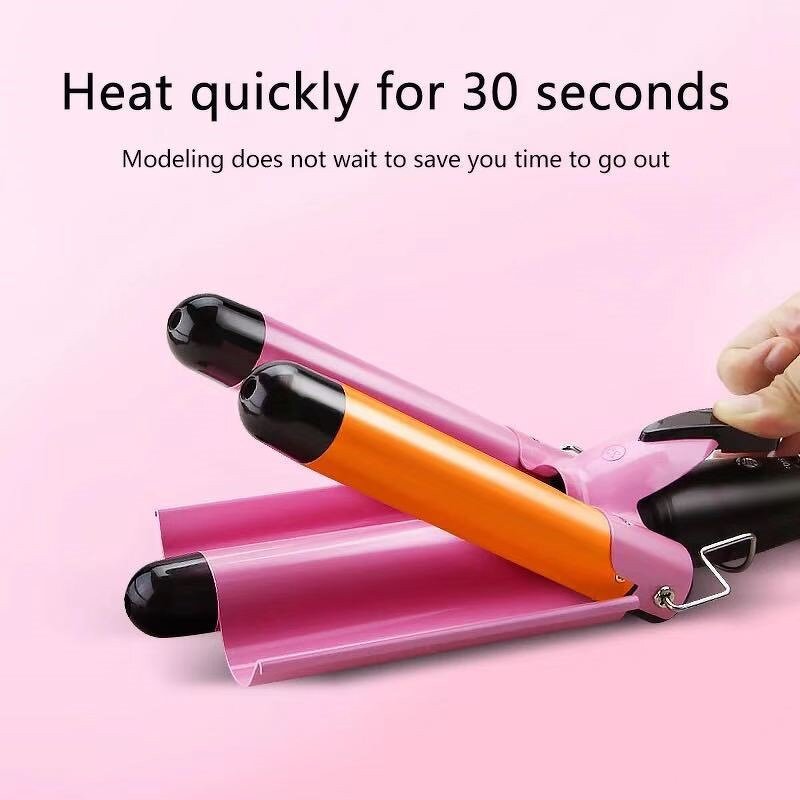 Hair Curler Manufacturer - New Design Spiral 3 Barrel Ceramic Automatic Rotating
