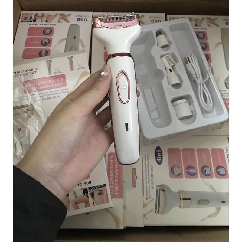 Lady Shaver Manufacturer - 4 in 1 Mini Electric Women Hair Remover Trimmer Set