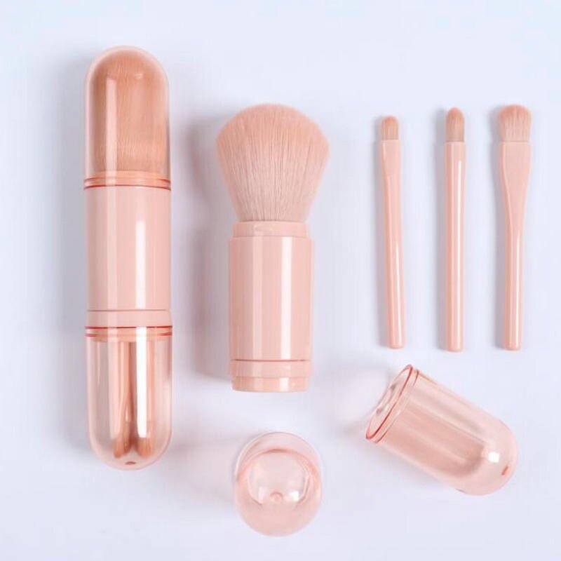 Makeup Brush Set Manufacturer - 4 Piece in 1 Mini Cute Travel Portable Professional