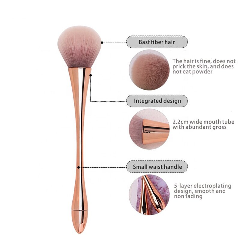 Makeup Brush Manufacturer - Private Label Single Powder Foundation Blush Loose Powder