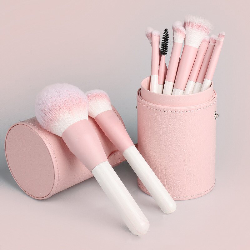 Makeup Brush Holder Manufacturer - High Quality PU Leather Tube Round Cylinder Case