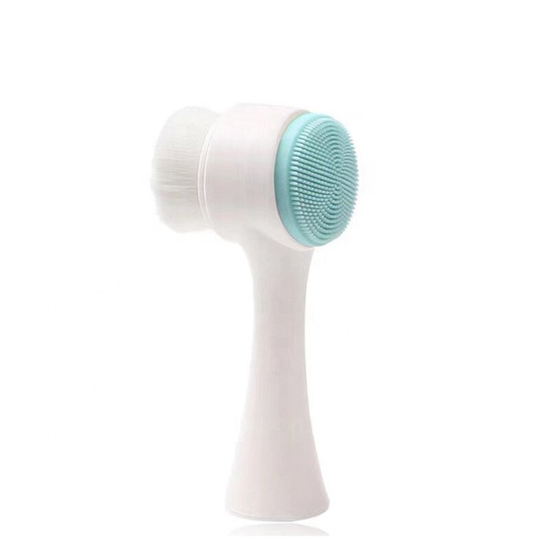 Facial Cleaning Brush Manufacturer - 2 in 1 Double-sided with Soft Bristles Silicone