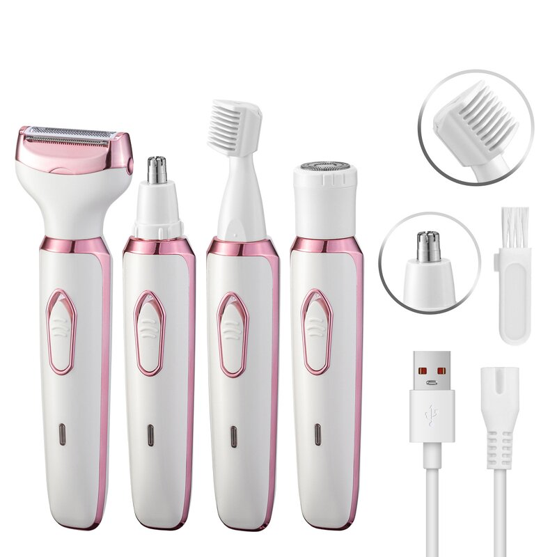 Hair Cutting Machine Manufacturer - 4 in 1 Electric Lady Private Label Women Shaver