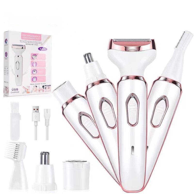 Epilator Machine Manufacturer - Factory Lady Electric 4 in 1 Face Defeather Remover
