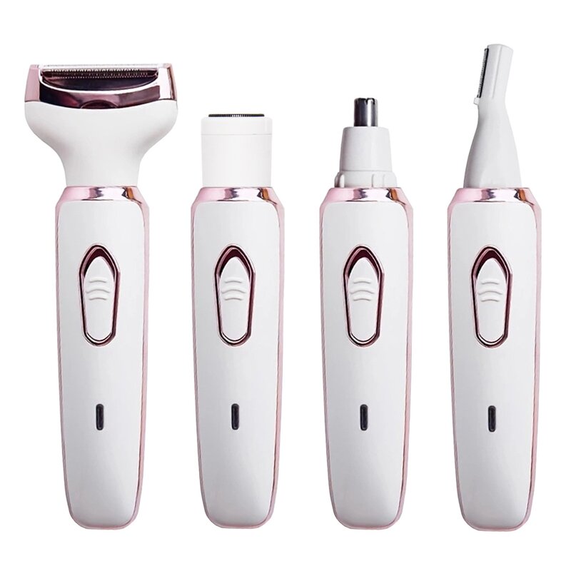 Lady Shaver Manufacturer - 4 in 1 Mini Electric Women Hair Remover Trimmer Set