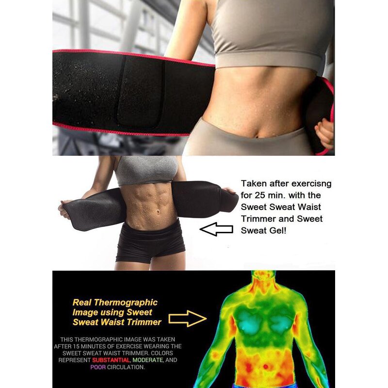 Neoprene Sauna Wrap - New Adjustable Fitness Fever Slimming Waist Trainer Sweat Corset