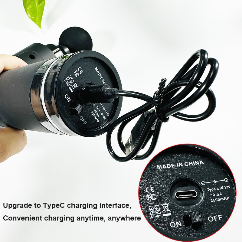 Percussion Fascia Gun - Electric Cordless Private Label Touch Deep Tissue Vibration Booster