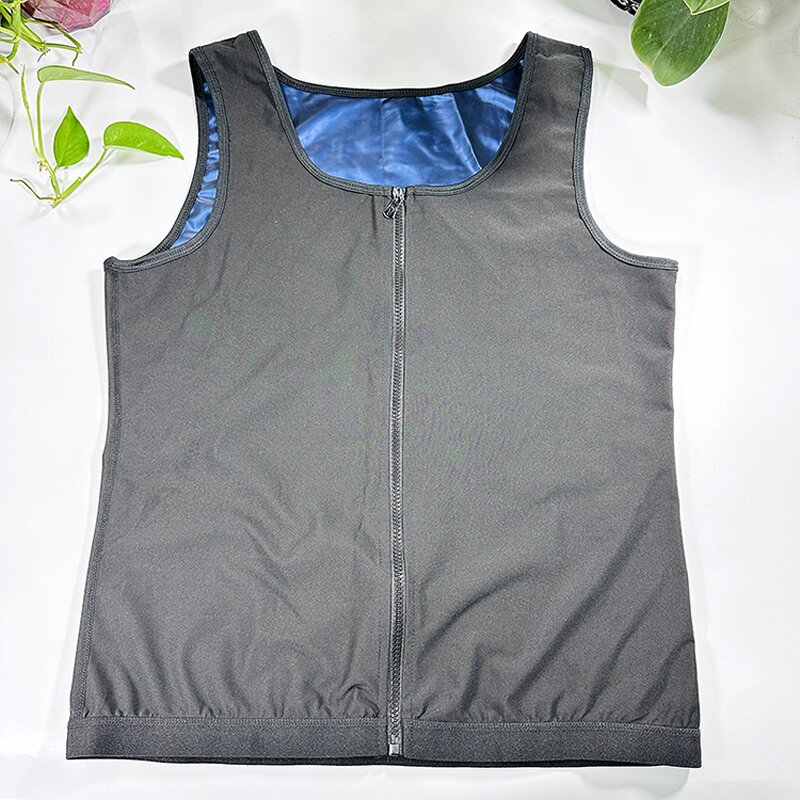 Neoprene Body Shaper - Custom Men Fitness Gym Sauna Sweat Vest Waist Trainer Shapewear