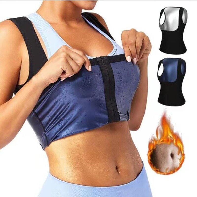 Neoprene Slimming Jacket - Polymer Waist Trainer Corset Sweat Vest Women Workout Tank Top