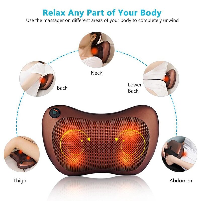 Cervical Massage Pillow - Neck Acupressure Electric Multifunctional Kneading Neck Shoulder Relax