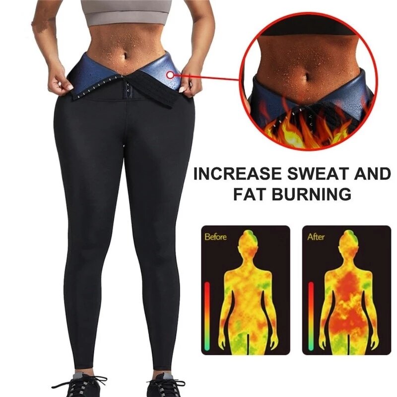 High Waist Yoga Leggings - Breathable Hooks Waist Trainer Corset Gym Fitness Pants
