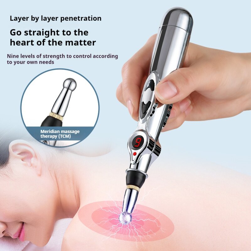 Electronic Acupuncture Pen - Handheld Biofeedback Facial Acupuncture Meridian Pain Relief Tool