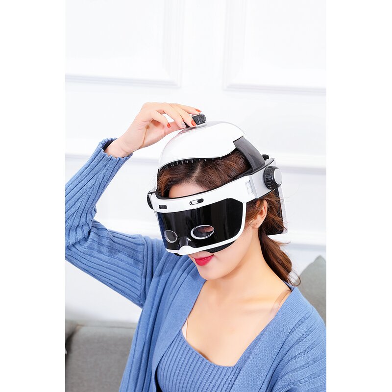 Smart Head Massage Helmet - 2023 Custom Rechargeable Heat Kneading Air Compression Tool