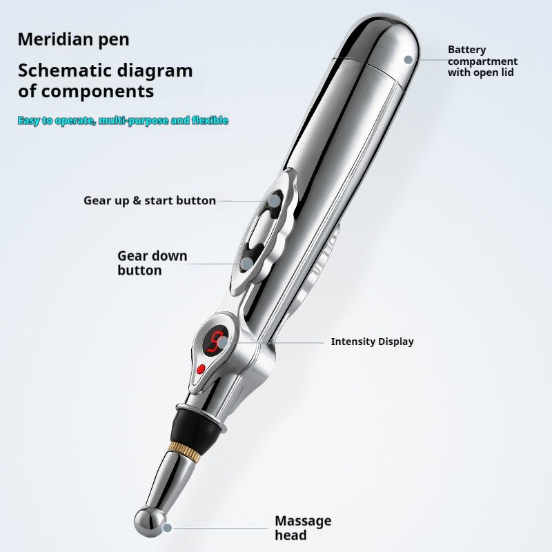 Electronic Acupuncture Pen - Handheld Biofeedback Facial Acupuncture Meridian Pain Relief Tool