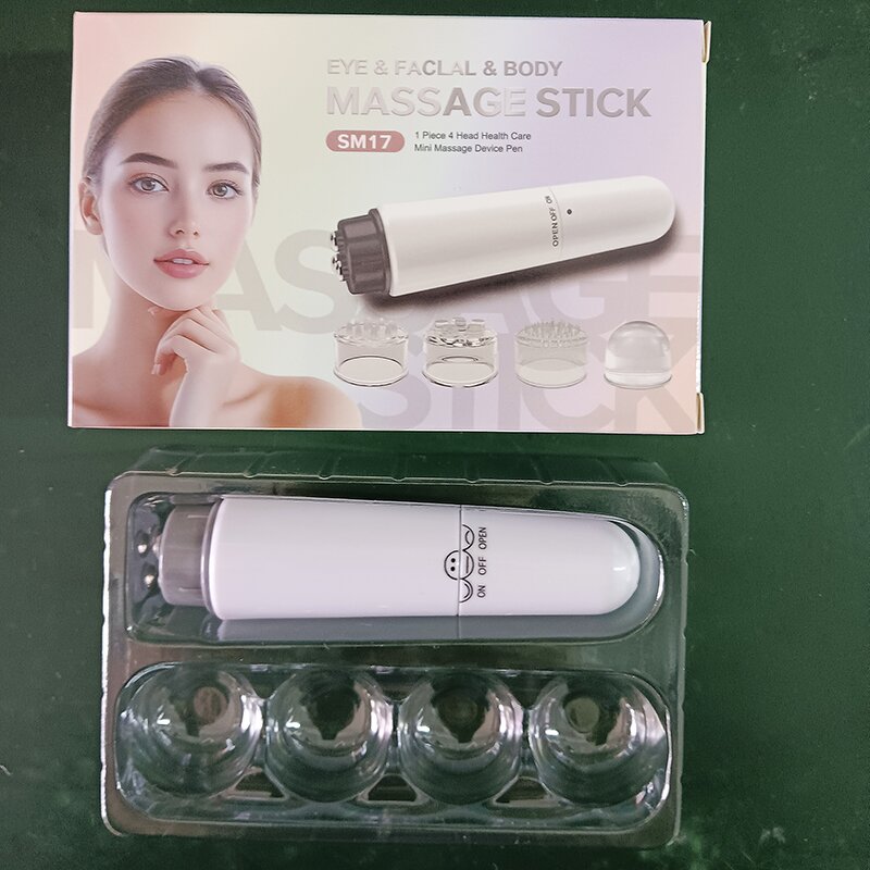 Facial Vibration Massage Pen - Mini Portable Remove Under Eye Bags Electric Therapy Stick