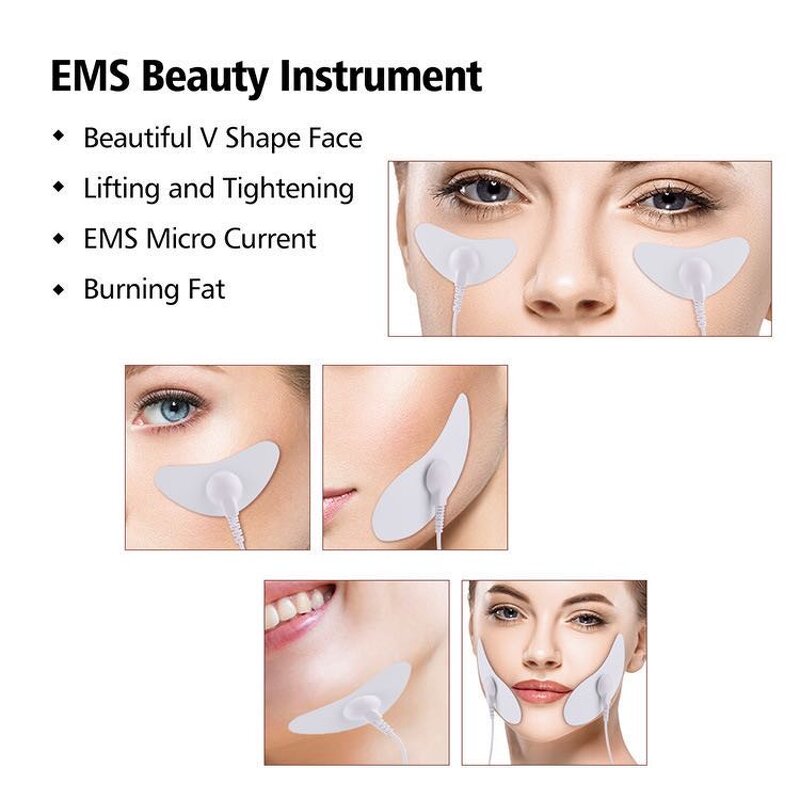 EMS Face Beauty Massager - Smart Electronic Pulse Pad Anti Wrinkles Muscle Stimulator Tool