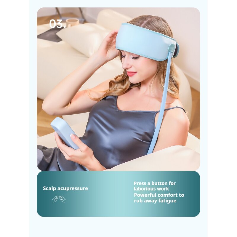 Electric Head Massager - Unobtrusive Heat Relieving Head Care Relaxing Health Device