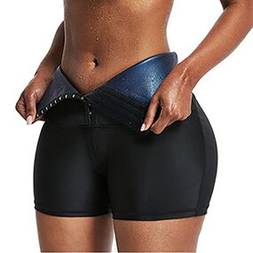 Yoga Sweat Shapewear - Women Tummy Control Butt Lifter Waist Trainer Sweaty Shorts Leggings
