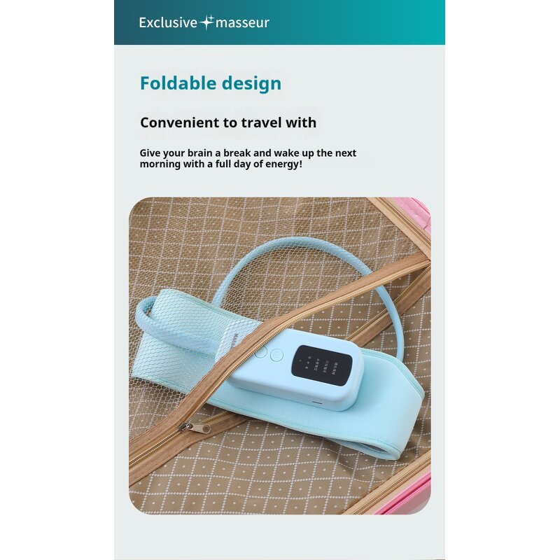 Headache Relief Massager - 2024 Portable Vibration Heating Air Compression Head Tool