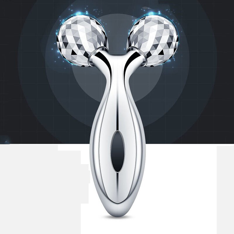 3D Face Roller Gua Sha - V Shape Scraping Slimming Skin Beauty Care Face Lift Device