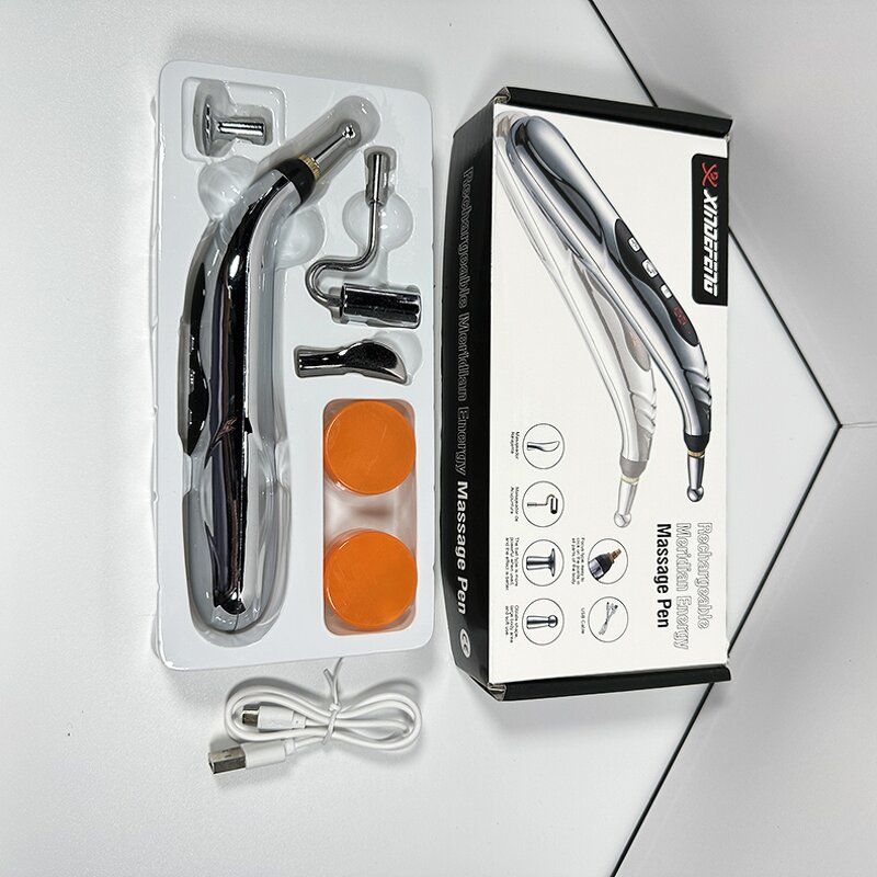 Tens Pulse Meridian Pen - Rechargeable Muscle Stimulation Analgesic Acupressure Therapy Tool