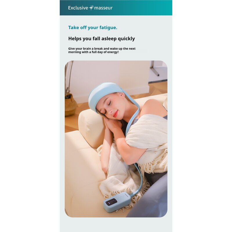 Electric Head Massager - Unobtrusive Heat Relieving Head Care Relaxing Health Device