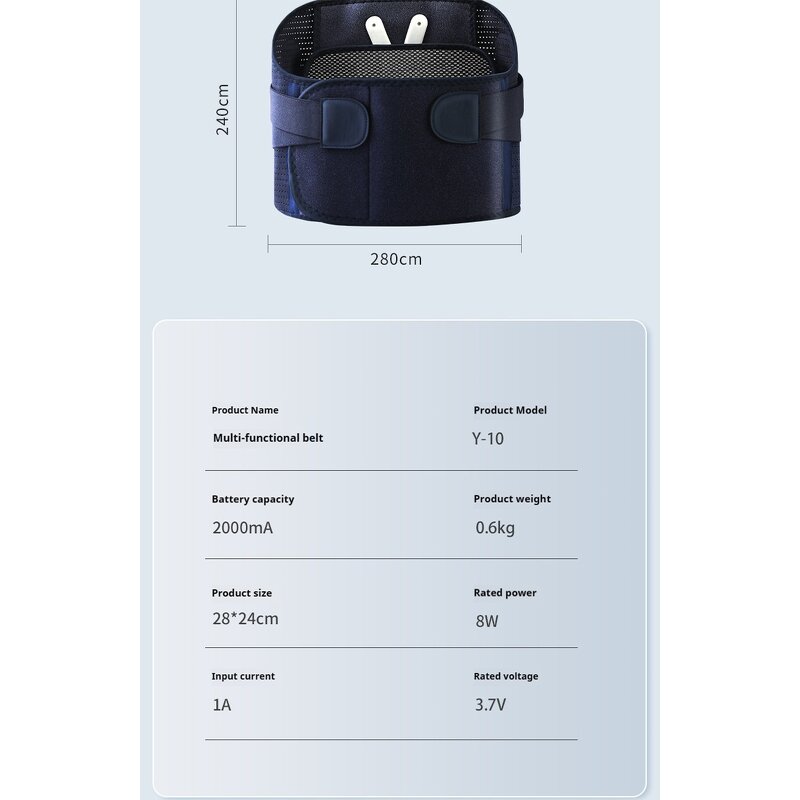 Electric Abdominal Trainer - 2025 New Waist Support Heating Massage Belt Fitness Lumbar Brace