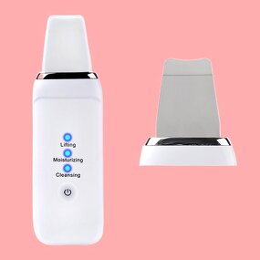 Ultrasonic Skin Scrubber - Portable Pore Cleansing Face Peeling Sonic Skin Spatula Tool