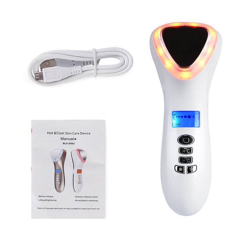 High Frequency Beauty Device - Hot Cold LED Light Skin Rejuvenation Personal Care Tool