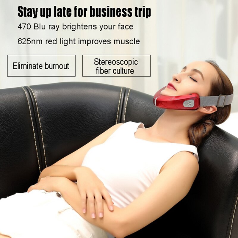 LED EMS V Face Mask - New Trending V Shape Lifting Thin Face Vibration Beauty Care Instrument