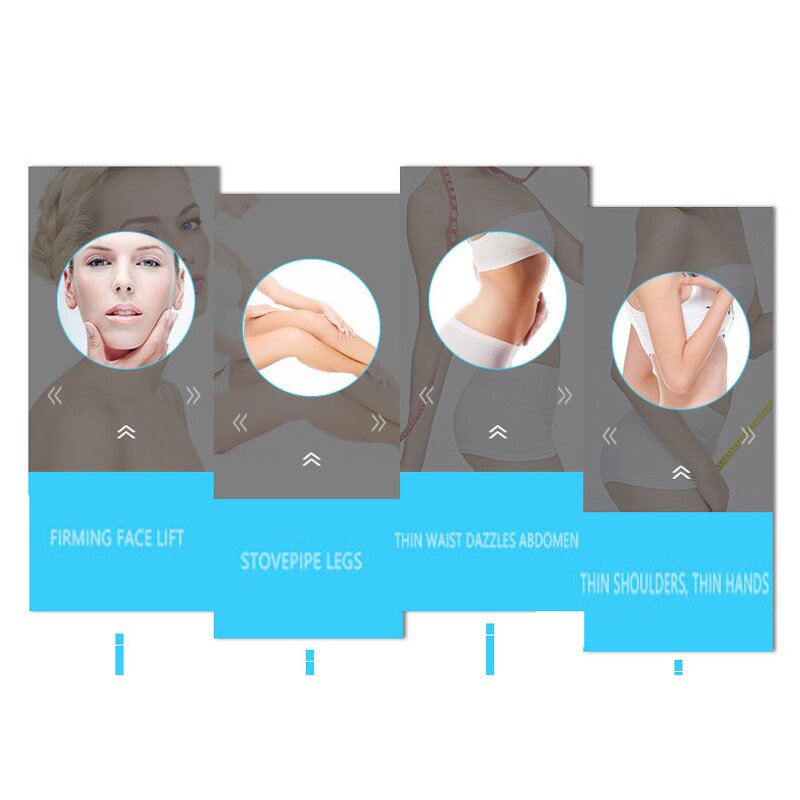 V-Shape Face Lift Roller - Professional Mini Stainless Steel Microcurrent EMS Ion Portable