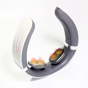 EMS Neck Massager - TENS Device Electronic Pulse Foldable Deep Kneading Cervical Shoulder Spa