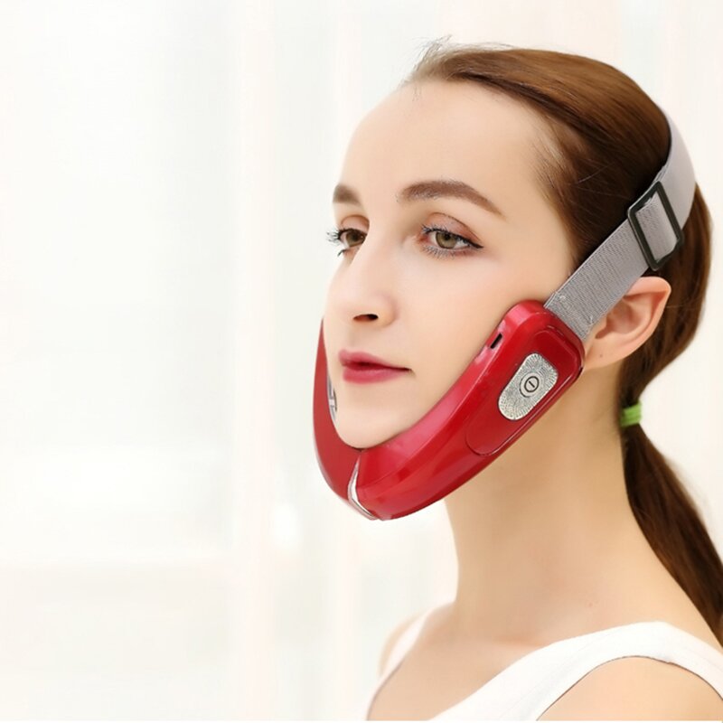 LED EMS V Face Mask - New Trending V Shape Lifting Thin Face Vibration Beauty Care Instrument
