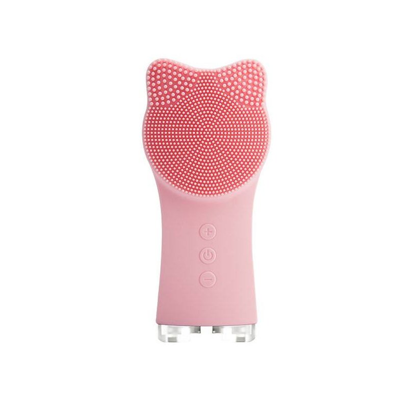 Cat-Ear Silicone Cleanser - Cute Sonic Vibration Deep Cleansing Facial Scrubber