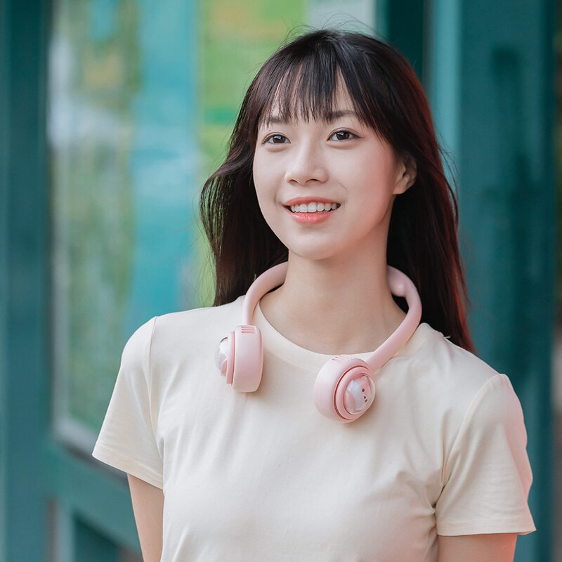 Bladeless Neck Fan - New Trending Wholesale USB 1800mAh Rechargeable Lazy Fan