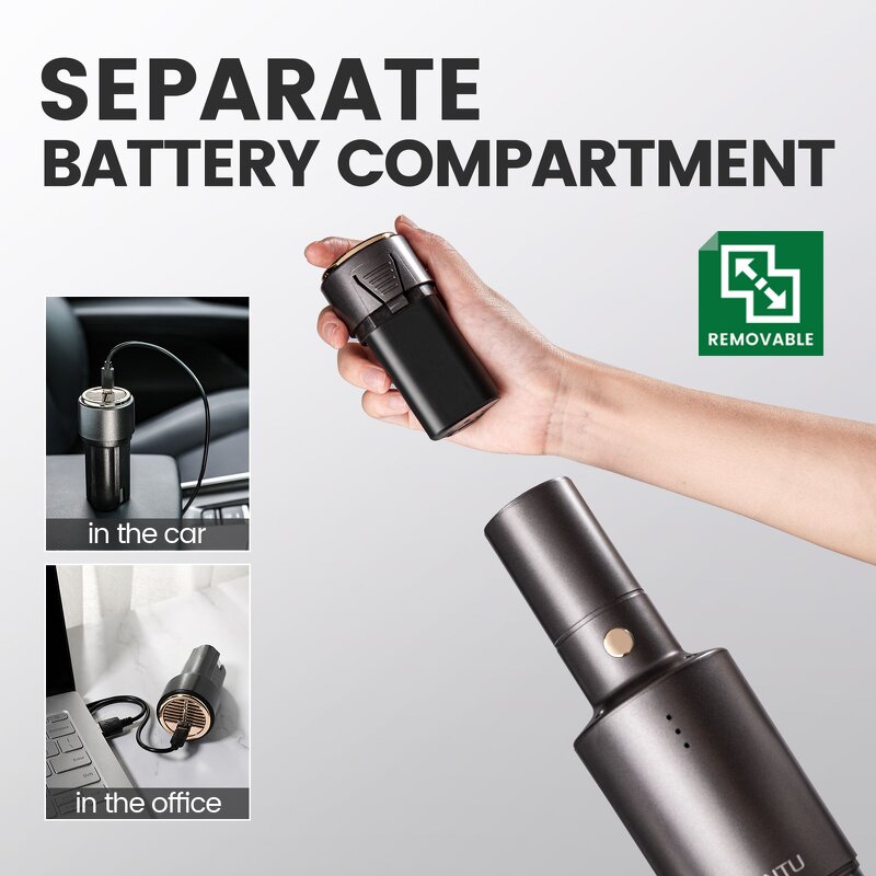 Cordless Car Vacuum - 6000Pa High Power Mini Handheld Aspirateur Car Wash Tool