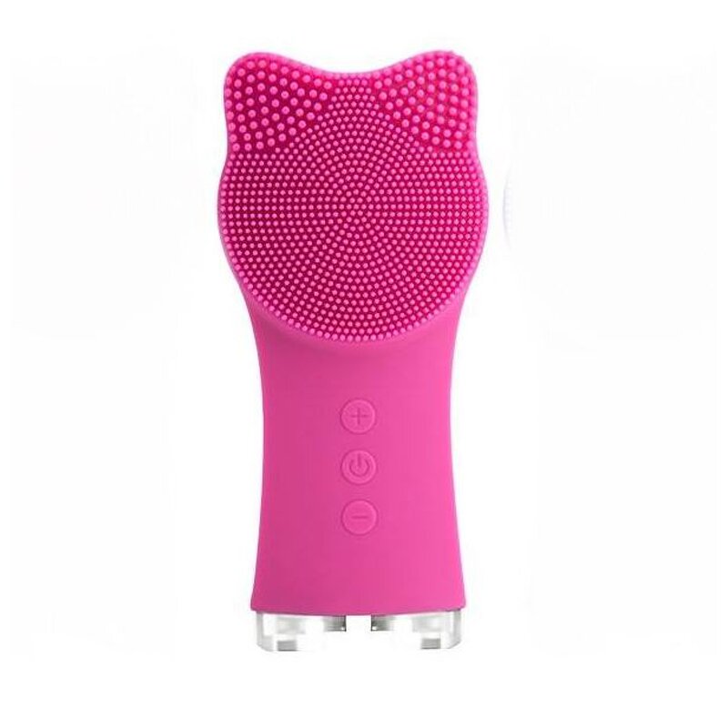 Mini Silicone Cleansing Brush - Cat-ear-shaped Vibration Deep Cleansing Face Tool