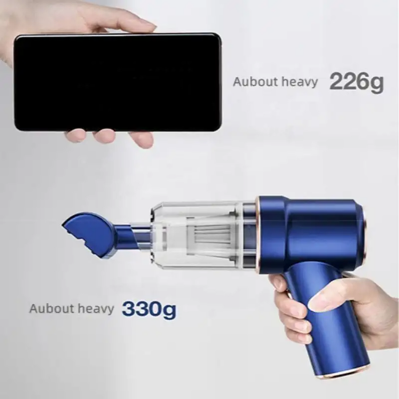 Mini Car Vacuum - 50W 4000mAh Cordless Wet Dry Handheld Auto Cleaning Tool